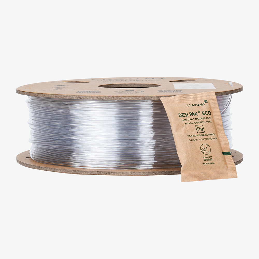 Alternative view of Creality Hyper PC Transparent 3D Printer Filament Crystal Clear Finish 1.75mm 1KG