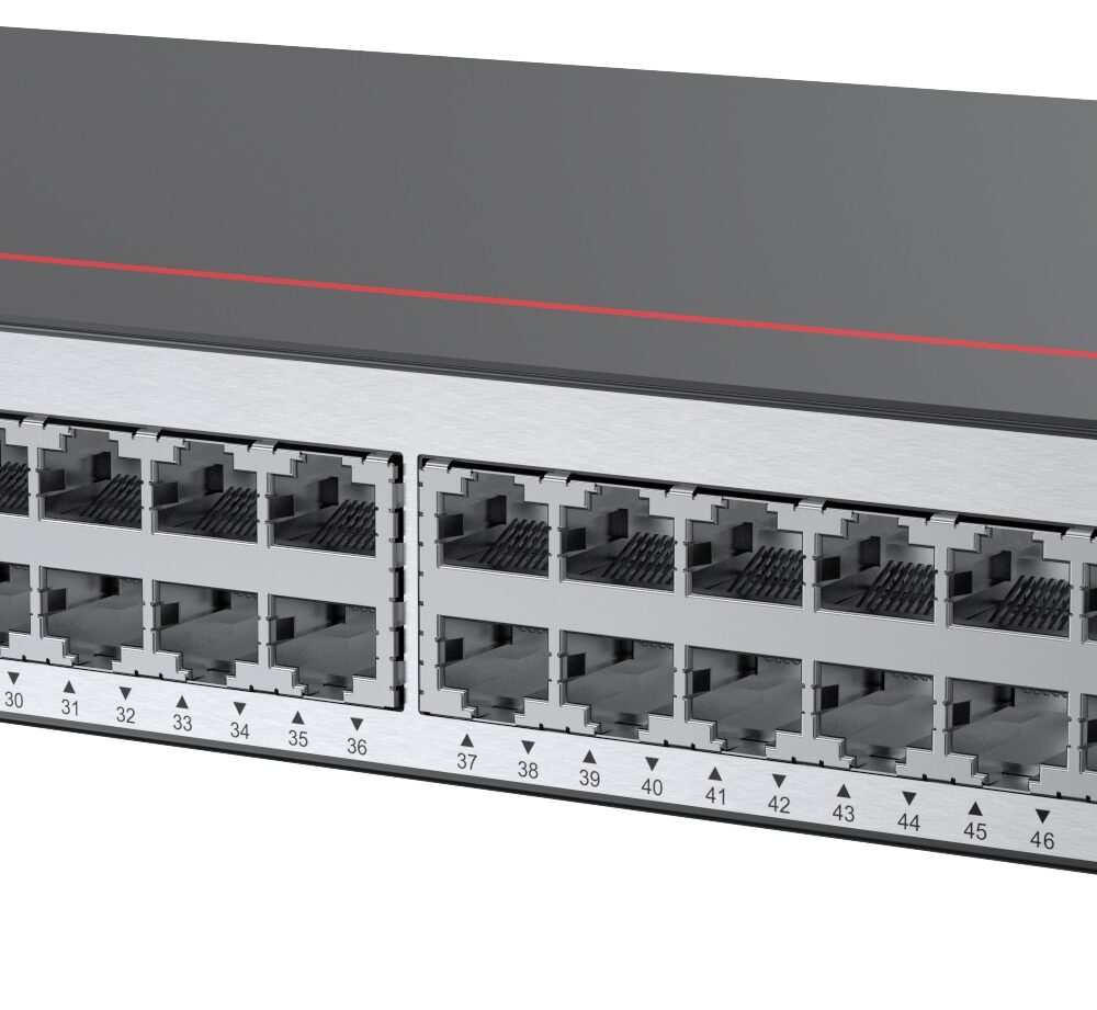 Alternative view of HUAWEI S5735-L48LP4XE-A-V2 (48*10/100/1000BASE-T ports, 4*10GE SFP+ ports, 2*12GE stack ports, PoE+, AC power)