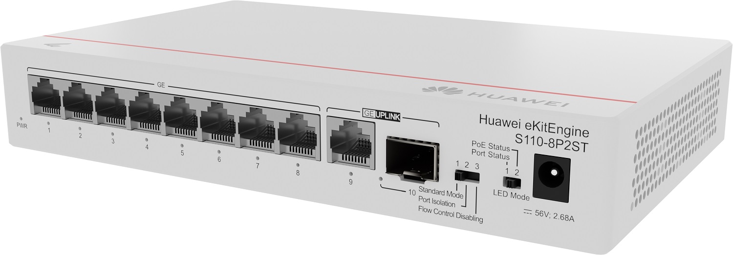 HUAWEI eKitEngine Switch S110-8P2ST Unmanaged - Image 3