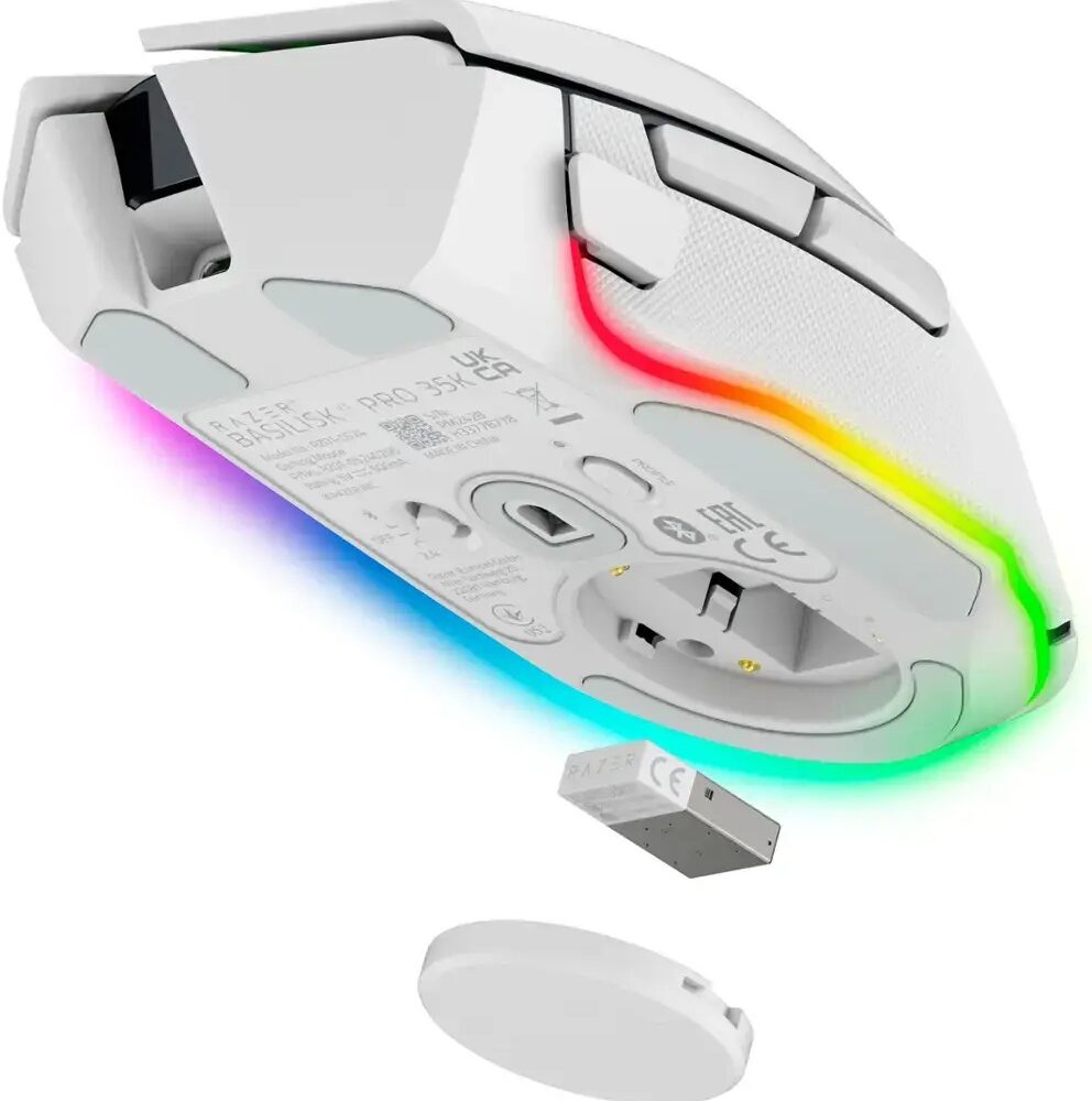 Alternative view of Razer BASILISK V3 PRO 35K WHITE WIRELESS - Optical Switches - Tilt Wheel - 11 Buttons