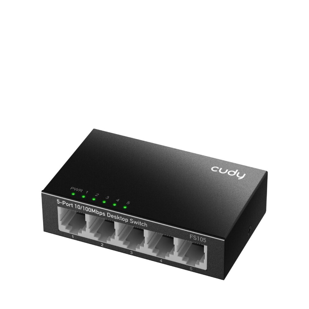 Alternative view of CUDY Switch FS105 5-Port 10/100 Mbps Unmanaged