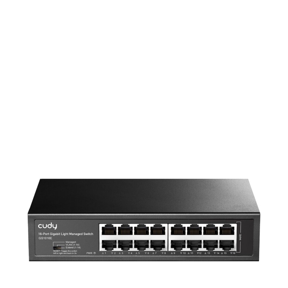 CUDY Switch GS1016E 16-Port Gigabit Light Managed
