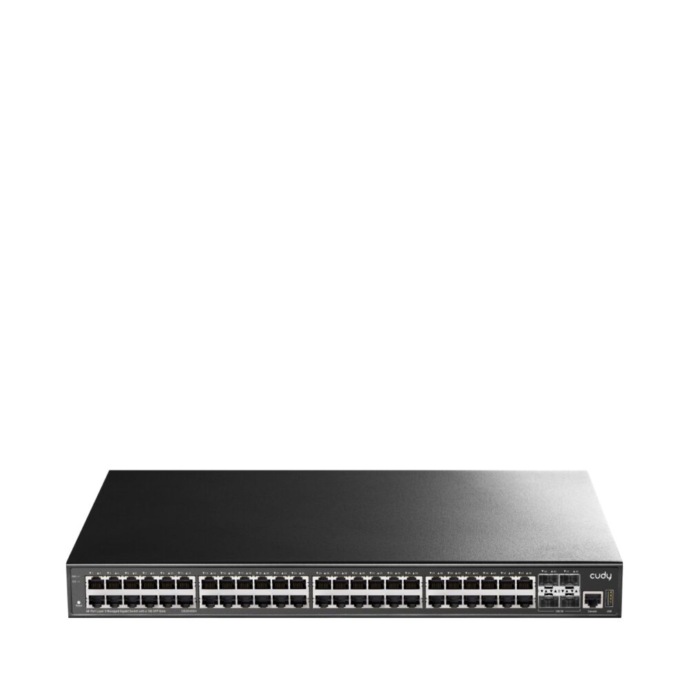 CUDY Switch GS5048S4 48-GbE 4-SFP+ L3 Managed Gigabit