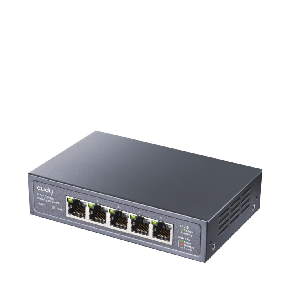 Alternative view of CUDY Switch HS105 5-Port 2.5G Unmanaged