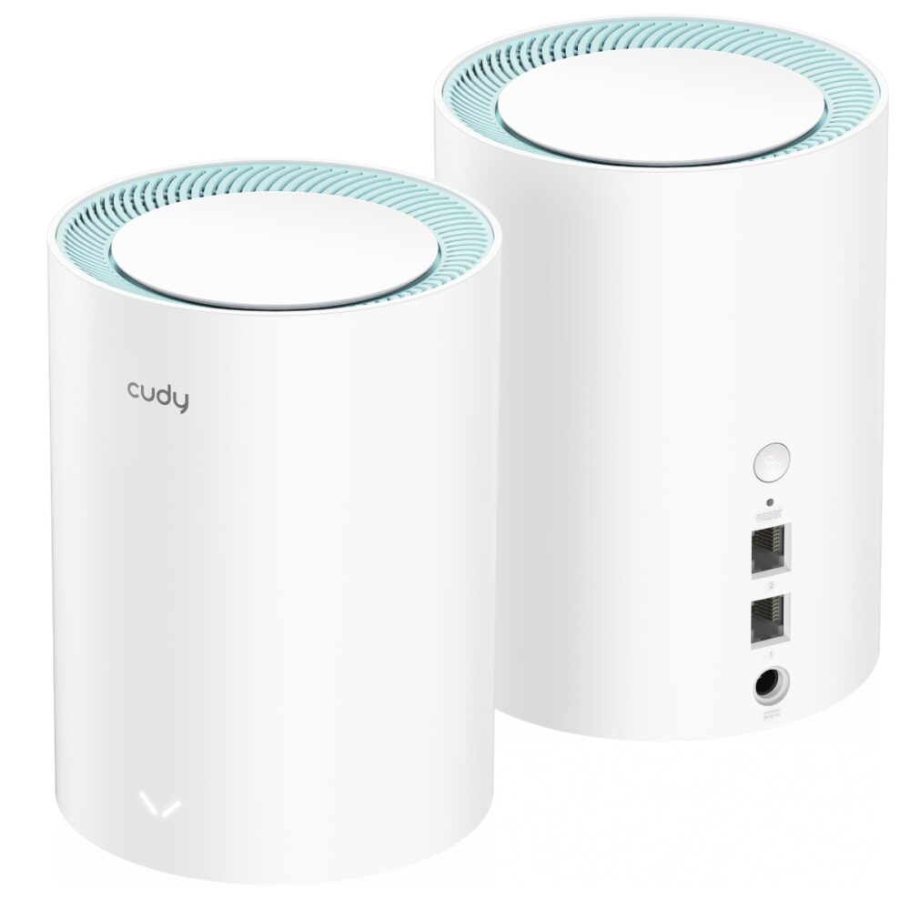 Alternative view of CUDY Mesh Wi-Fi System M1300 AC1200 Gigabit 2 Pack