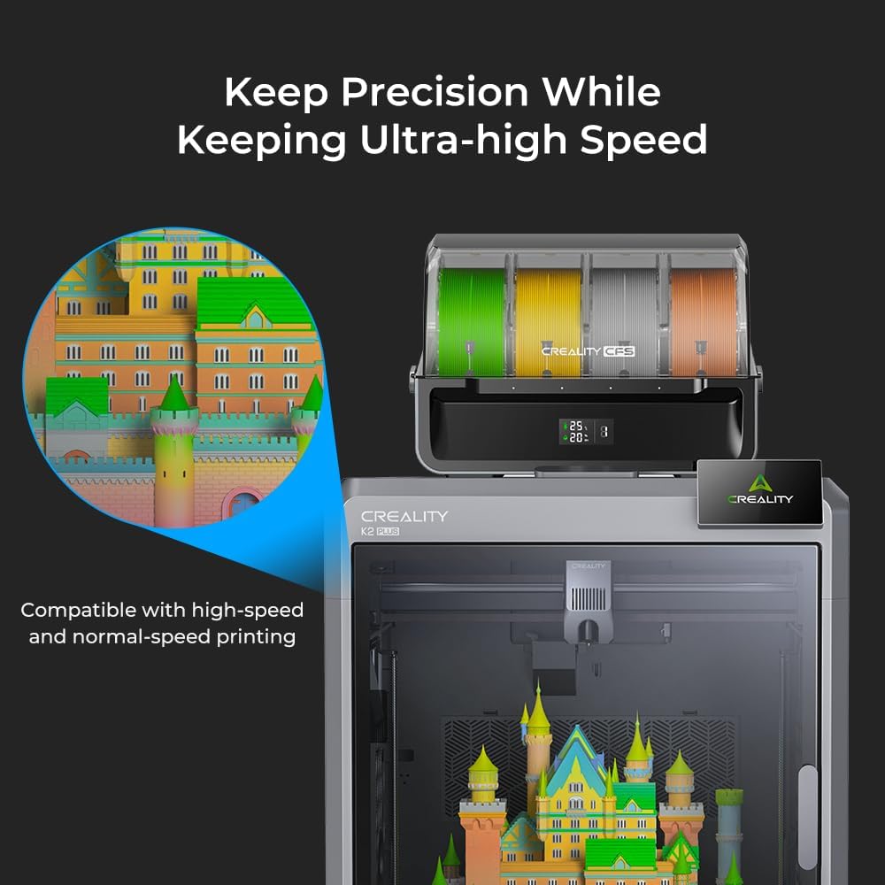Alternative view of Creality Hyper PLA RFID Stardust Green - Fast 3D Printer Filament, 1 kg Spool1.75