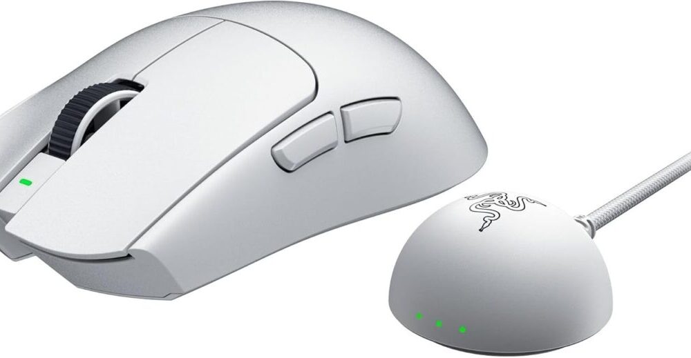 Alternative view of Razer VIPER V4 PRO White – Wireless Gaming Mouse – 50g – 8K Polling Rate – 50K DPI – 180h Battery