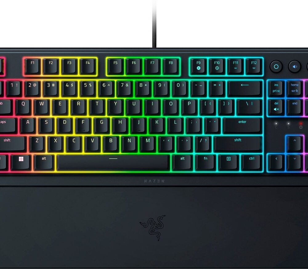 RAZER ORNATA V3 TENKEYLESS - Mecha Membrane Gaming Keyboard - Low Profile - UV COATED KEYCAPS - US