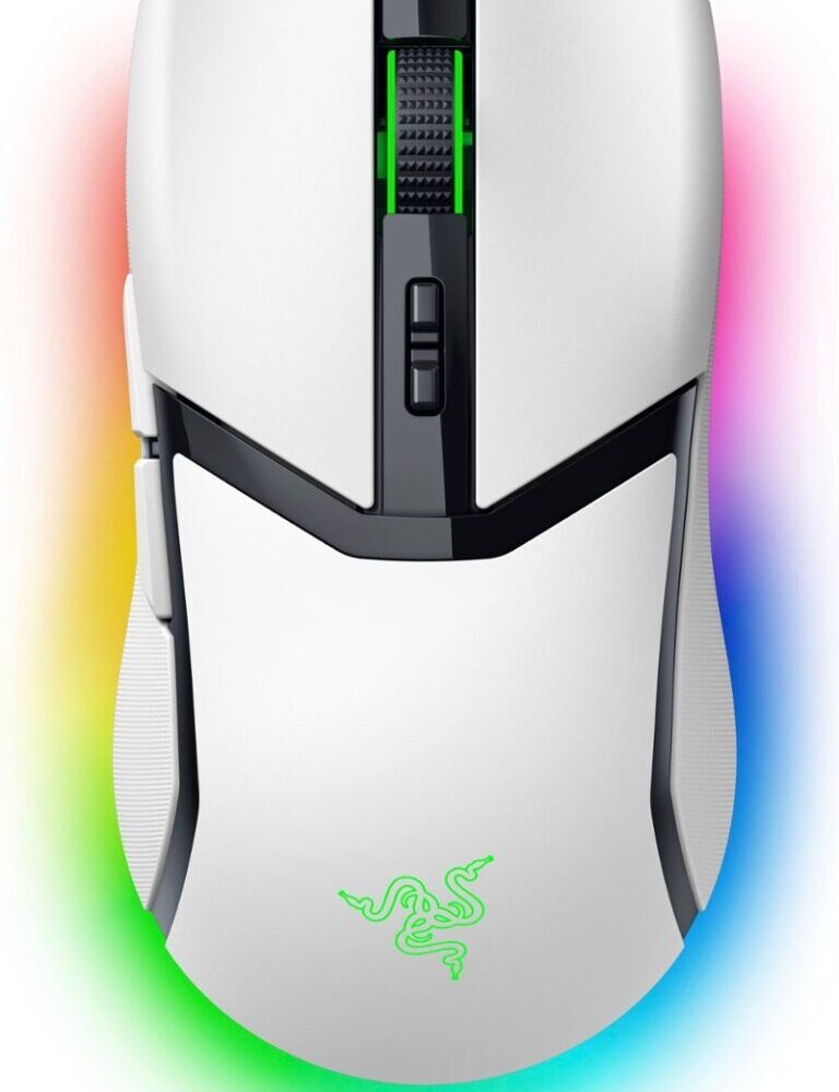 Razer COBRA PRO WHITE - Wireless Gaming Mouse - 30000 DPI - RGB UNDERGLOW - Bluetooth / 2.4Ghz - 77g