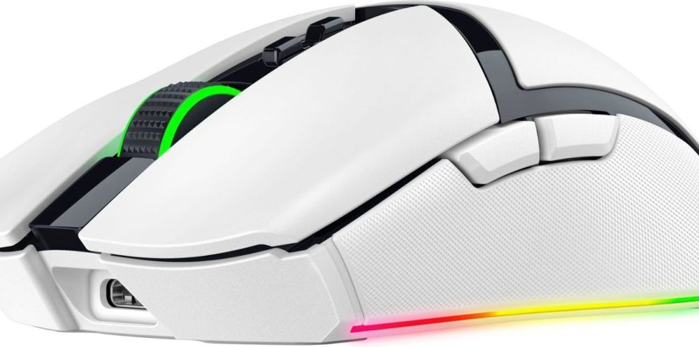 Alternative view of Razer COBRA PRO WHITE - Wireless Gaming Mouse - 30000 DPI - RGB UNDERGLOW - Bluetooth / 2.4Ghz - 77g