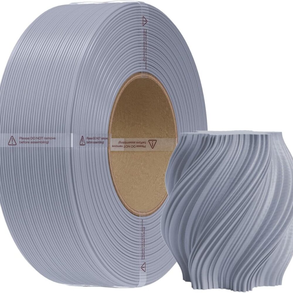Creality CR-PETG Gray - No Reel 3D Printer Filament, Hard Glossy, Tensile 49MPA, 1 kg Spool1.75