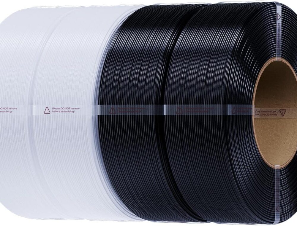 Creality CR-PETG Value Pack 4kg - No Reel - 2x Black & 2x White 3D Printer Filament Refill