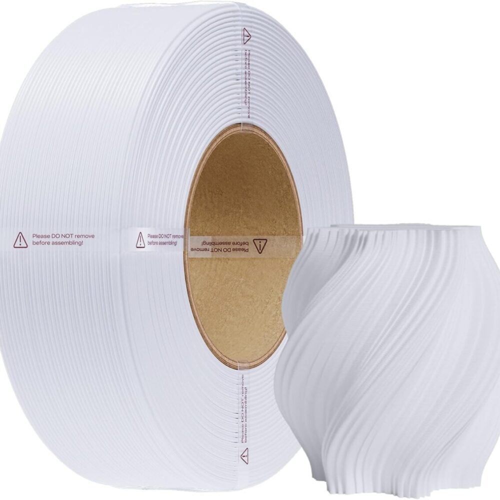 Creality CR-PETG White - No Reel 3D Printer Filament, Hard Glossy, Tensile 49MPA, 1 kg Spool1.87
