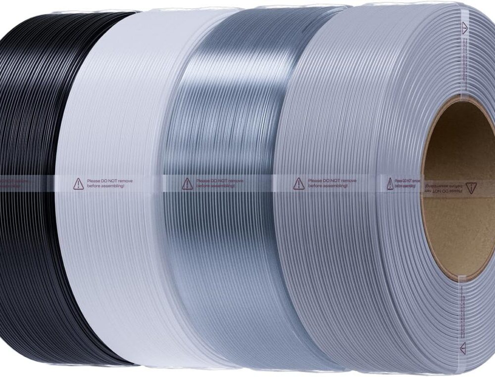 Creality CR-PETG Value Pack 4kg- No Reel Black & White & Gray & Transparent 3DPrinter Filament refil