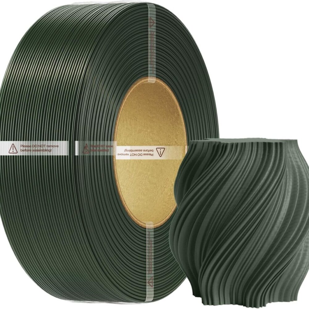 Creality CR-PETG Army Green - No Reel 3D Printer Filament, Hard Glossy, Tensile Str. 49MPA, 1 kg