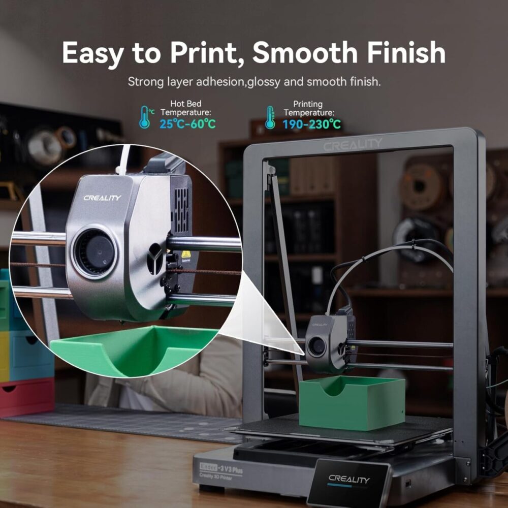 Alternative view of Creality Hyper-PETG Value Pack 4kg - 2x Black & 2x White 3D Printer Filament, fast print, 4kg 1.78