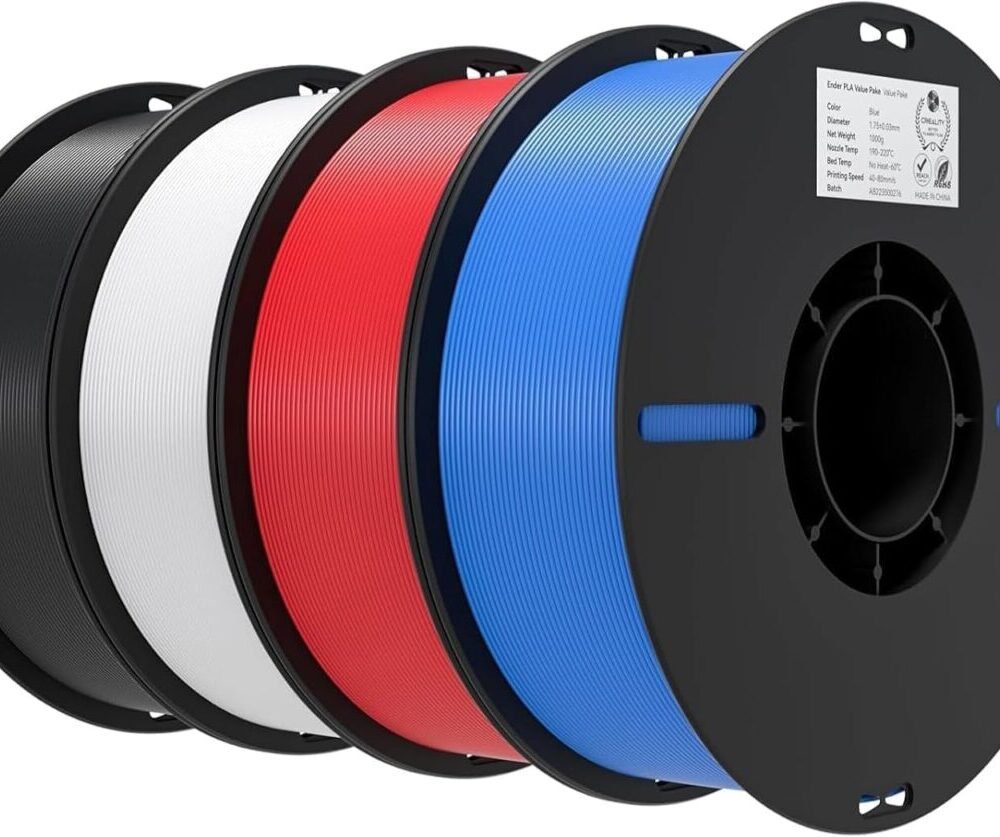 Creality EN-PLA Value Pack 4kg - Black & White & Red & Bule - Ender Filament 4kg 1.75 (3301010474)