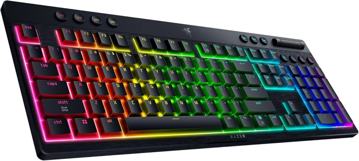 Razer BlackWidow V4 Low Profile HyperSpeed - Wireless / Bluetooth RGB Gaming Keyboard -Orange Switch - Image 2