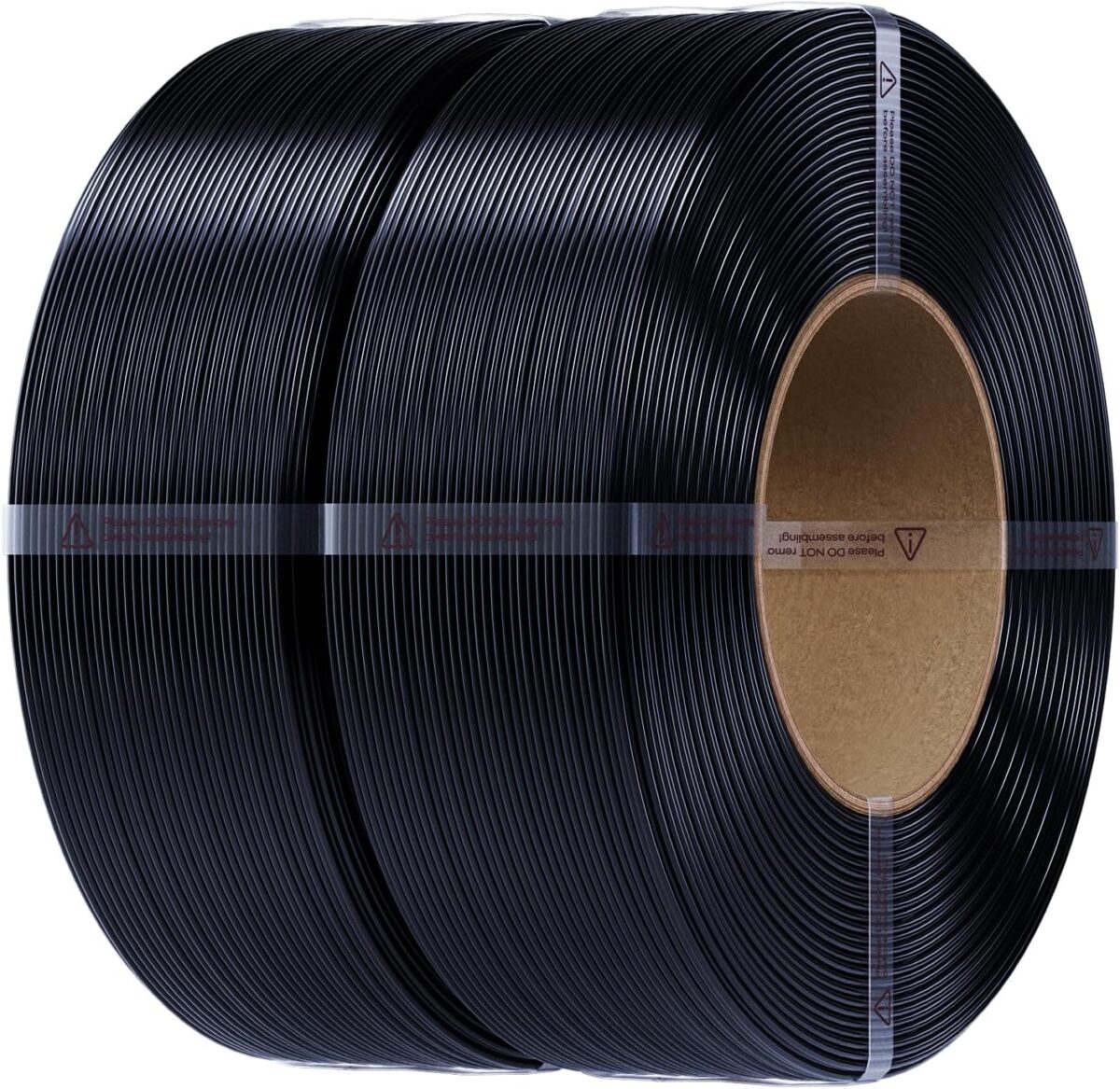 Creality CR-PETG Value Pack 2kg - No Reel - 2x Black 3D Printer Filament Refill