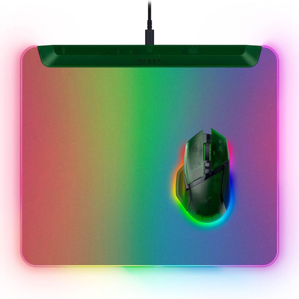 Razer FIREFLY V2 PRO Phantom Green - RGB GAMING MOUSEPAD - USB HUB - BACKLIT LIGHTING