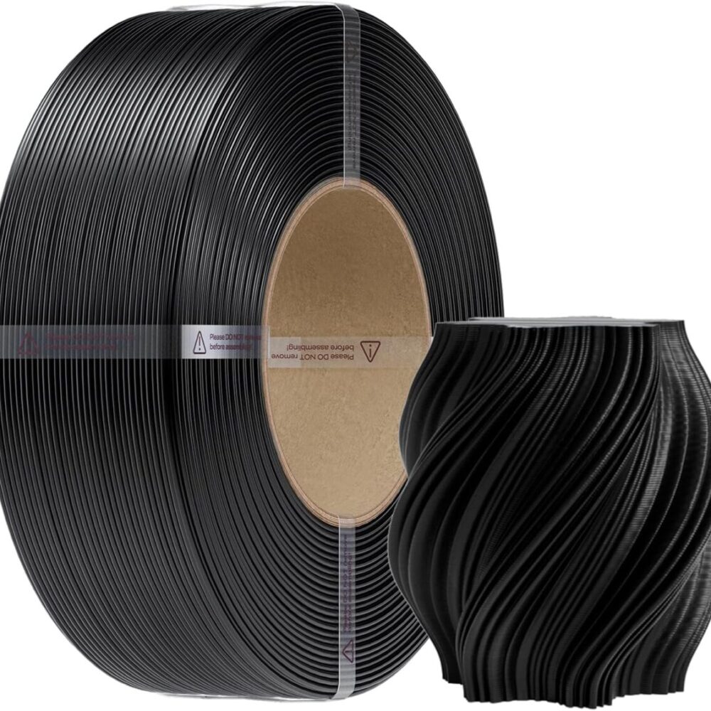 Creality CR-PETG Black - No Reel 3D Printer Filament, Hard Glossy, Tensile 49MPA, 1 kg Spool1.86