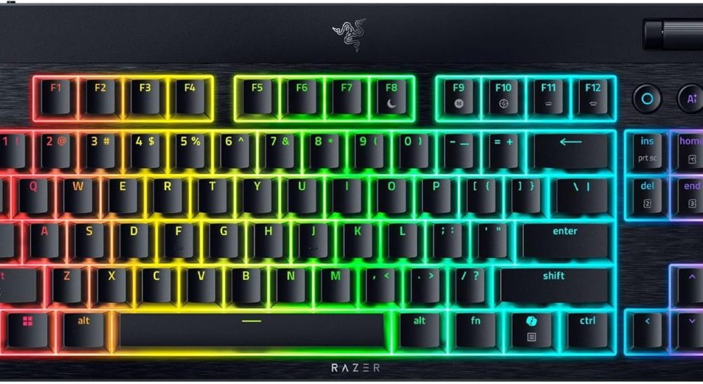 Razer BlackWidow V4 Low Profile Tenkeyless HyperSpeed - Wireless RGB Keyboard - Yellow Switch