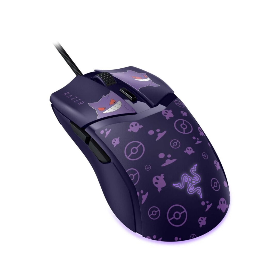 Alternative view of Razer COBRA - Pokemon Gengar Ed.- 58g Lightweight Gaming Mouse - RGB UNDERGLOW - 8500 DPI