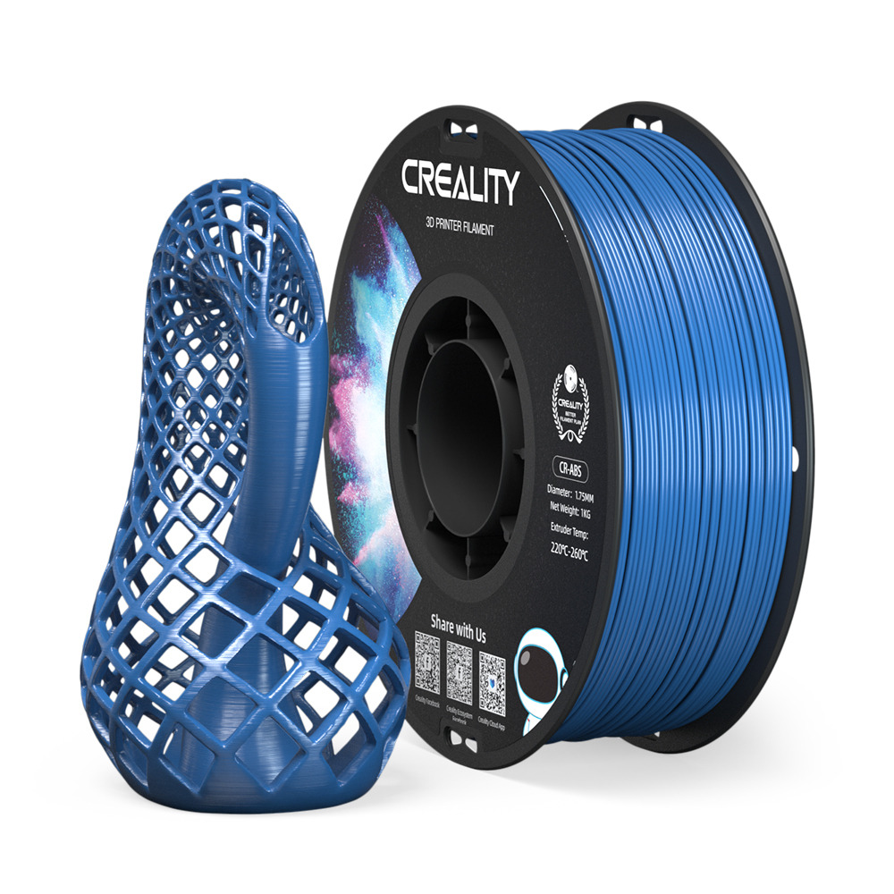 Alternative view of Creality CR-ABS Blue 3D Printer Filament, Large Object Stability, Tensile Str. 43MPA, 1 kg Spool1.75