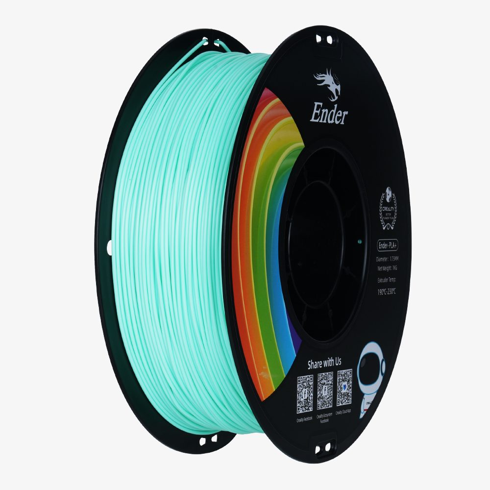 CREALITY EN-PLA+ Green Ender 3D Printer Filament Strength 34MPA Bend 77MPa 1 kg Spool1.75