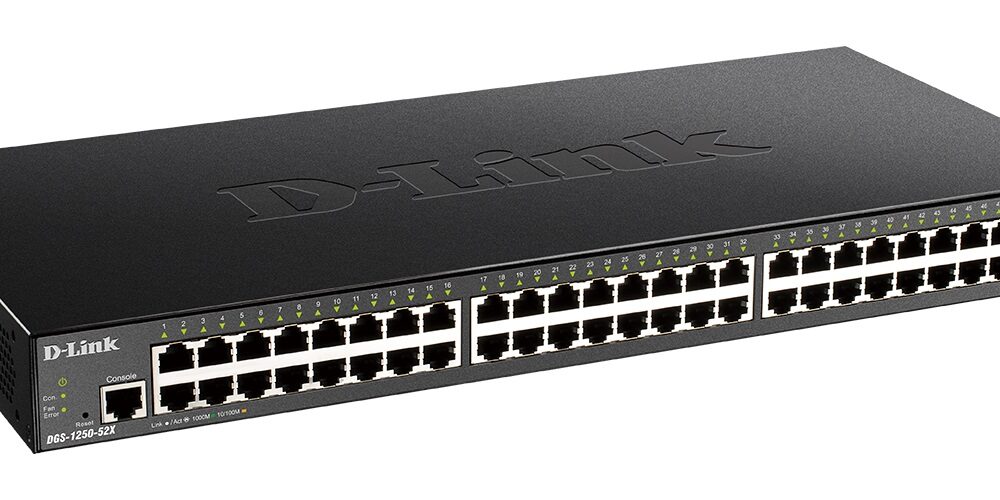 Alternative view of D-LINK Switch DGS-1250-52X 48 Gbit Port 10G SFP+