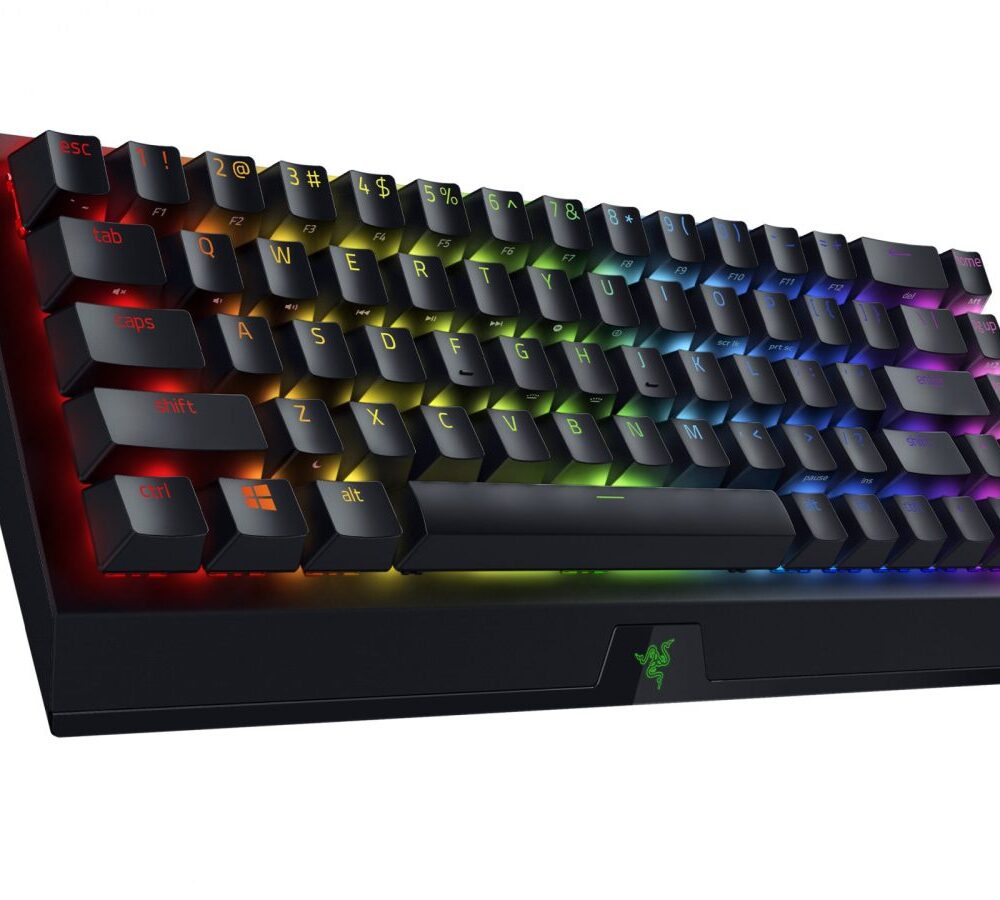 Alternative view of Razer BLACKWIDOW V3 MINI Yellow Switch 65% Wireless (2,4 & Bluetooth) Mechanical Gaming Keyboard US