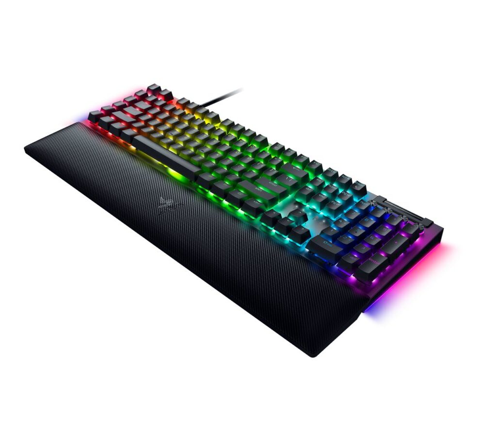 Alternative view of Razer BLACKWIDOW V4 - RGB Gaming Mechanical Keyboard - Underglow LED - Macro - Green Clicky Switches