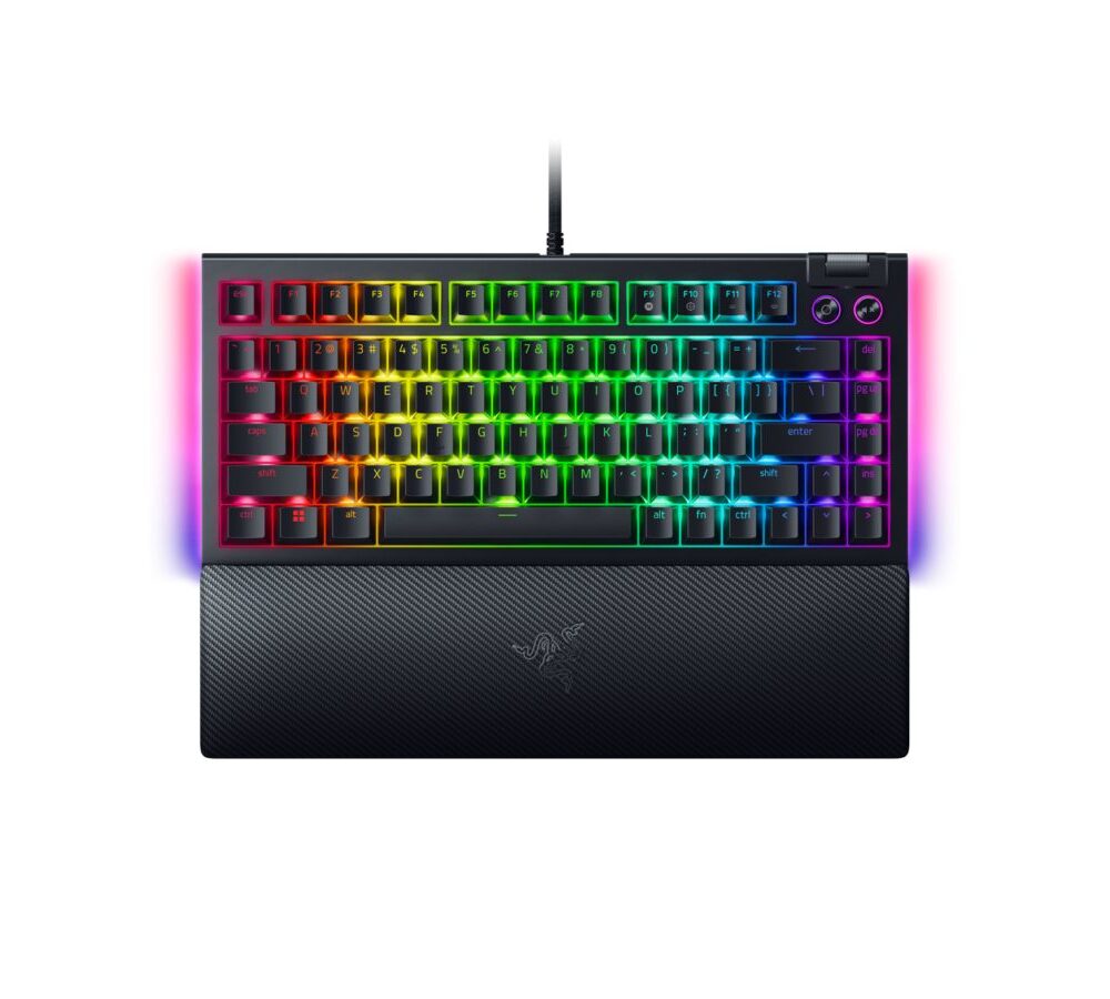 Razer BLACKWIDOW V4 75% - Mechanical RGB Gaming Keyboard - Hot-Swappable - Orange Tactile Switches
