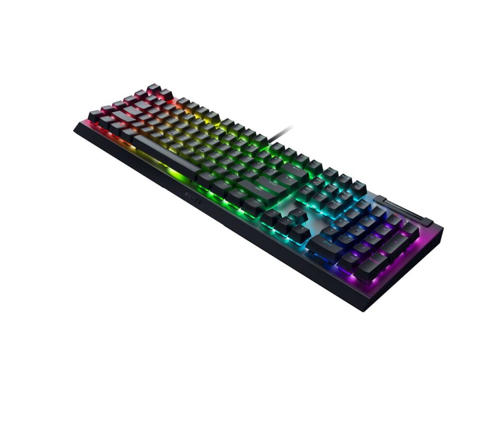 Alternative view of Razer BlackWidow V4 X - RGB Gaming Mechanical Keyboard - Macro Keys - Green Clicky Switches