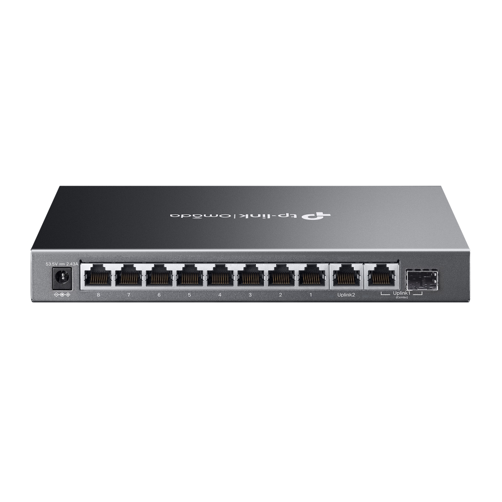 Alternative view of TP-LINK SWITCH OMADA ES210GMP 8 PoE+, 1GB, Managed Switch