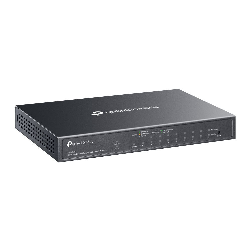 TP-LINK SWITCH OMADA ES210GMP 8 PoE+, 1GB, Managed Switch - Image 3