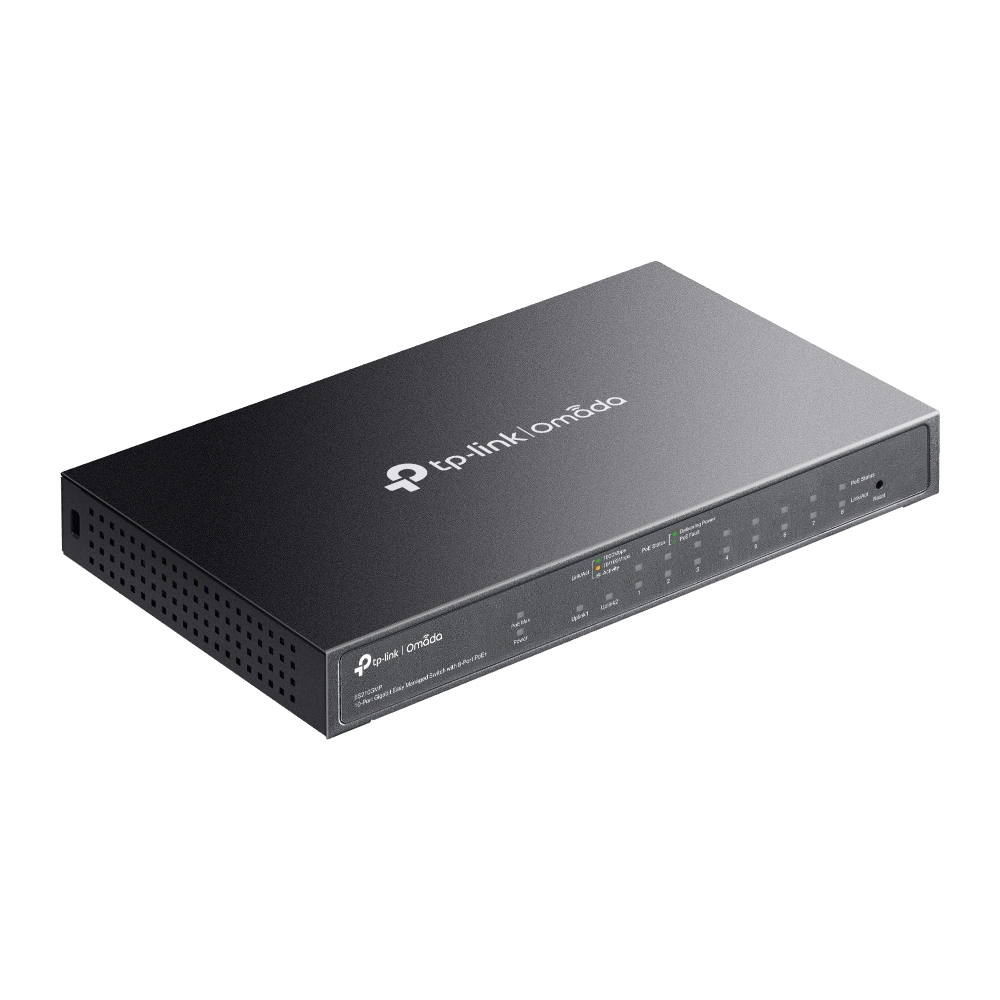 TP-LINK SWITCH OMADA ES210GMP 8 PoE+, 1GB, Managed Switch - Image 4