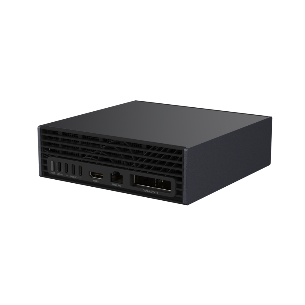 Alternative view of GIGABYTE AI TOP ATOM NVIDIA GB10 Grace Blackwell, 128GB LPDDR5x, 4TB M.2 NVMe, NVIDIA DGX OS, Ubuntu Linux