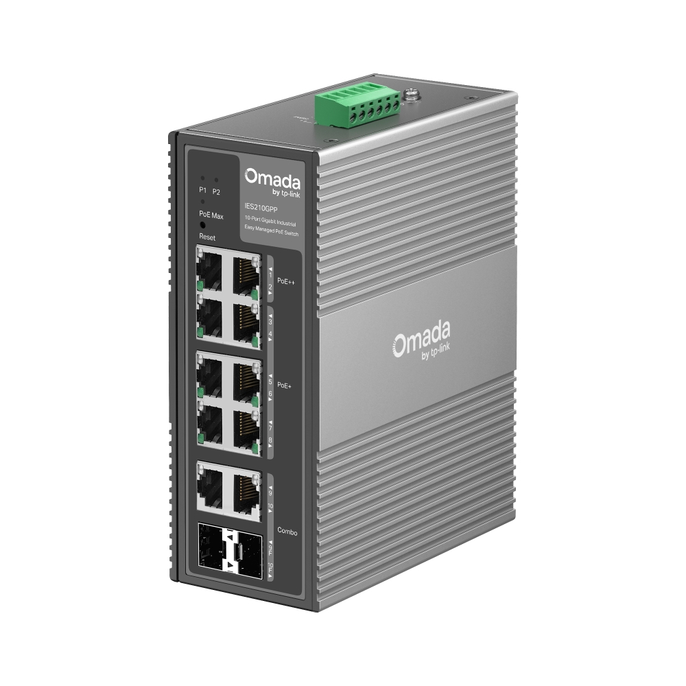 TP-LINK Switch OMADA Industrial IES210GPP 10 Port Gigabit Industrial Managed Switch