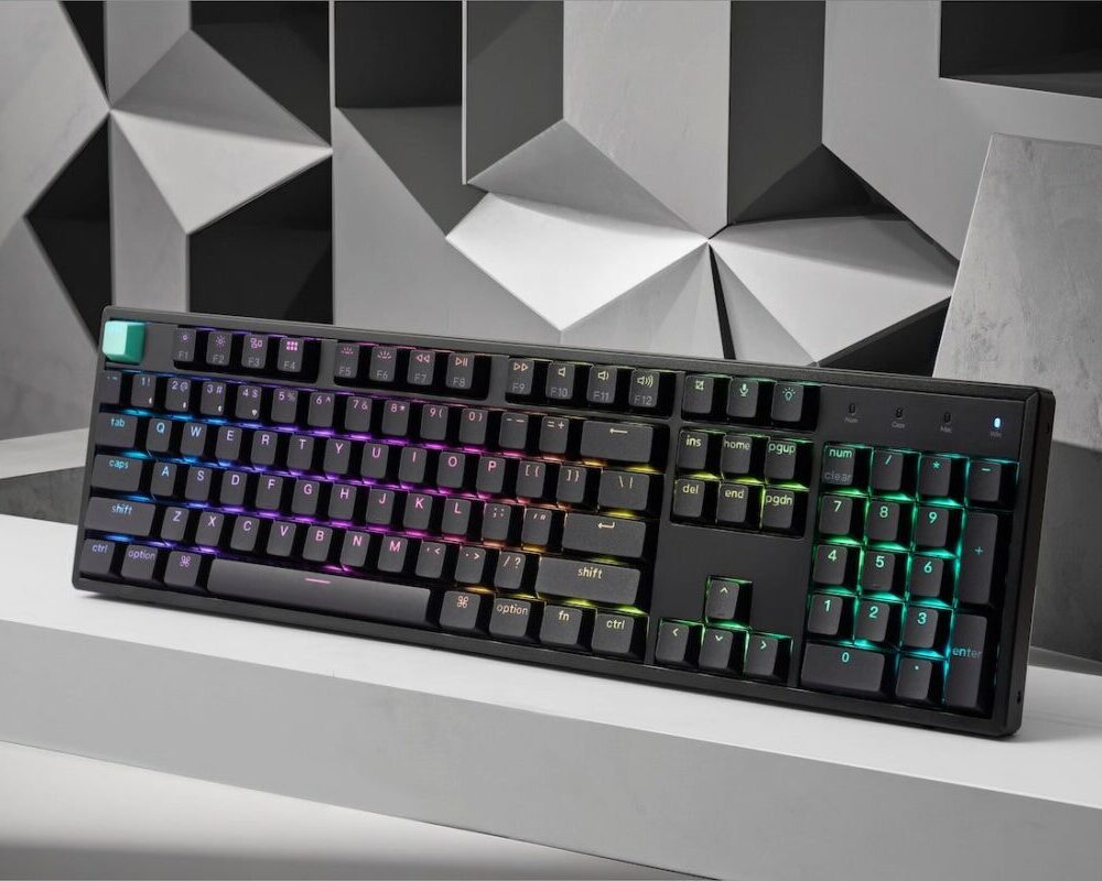 Alternative view of Keychron K10 HE (K10H-J1) Shine-Through Wireless Magnetic Hall Effect RGB Keyboard 100% US Layout