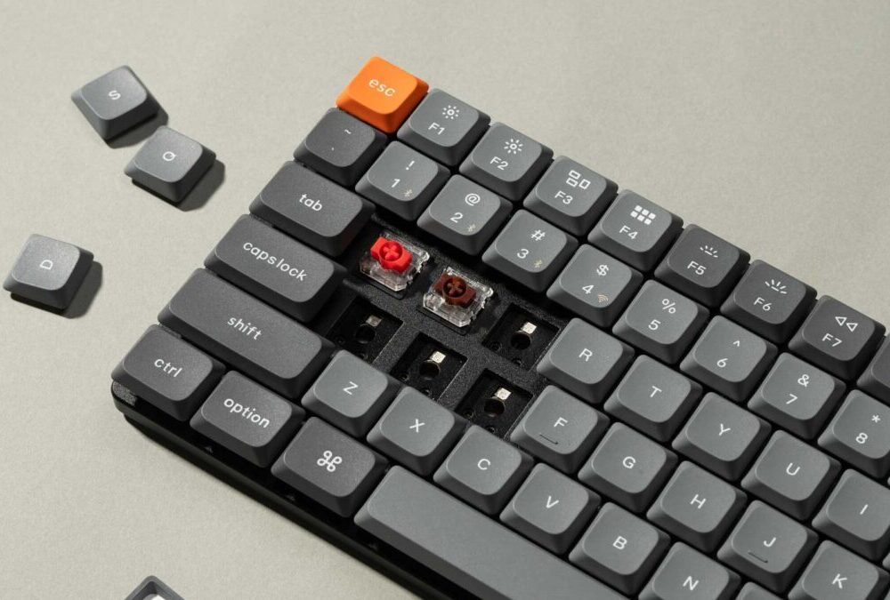 Alternative view of Keychron K3 Max (K3M-H1) QMK/VIA Wireless Custom Mechanical Keyboard-Red Switch Hot-Swappable 75% US