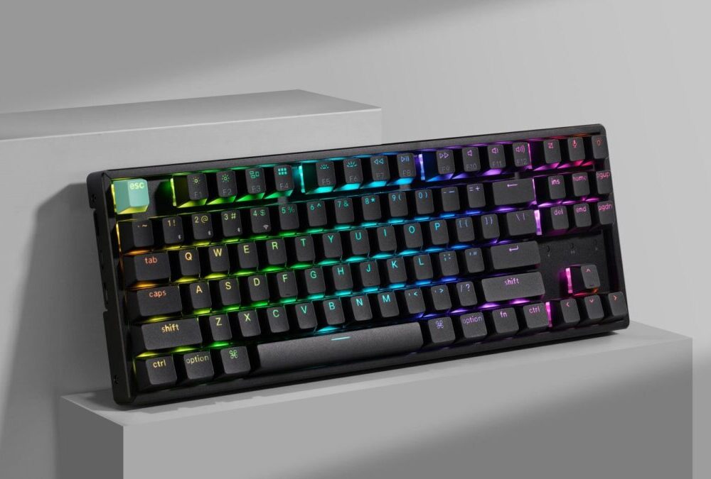 Alternative view of Keychron K8 HE (K8H-J1) Shine-Through Wireless Magnetic Hall Effect RGB Keyboard 80% US Layout