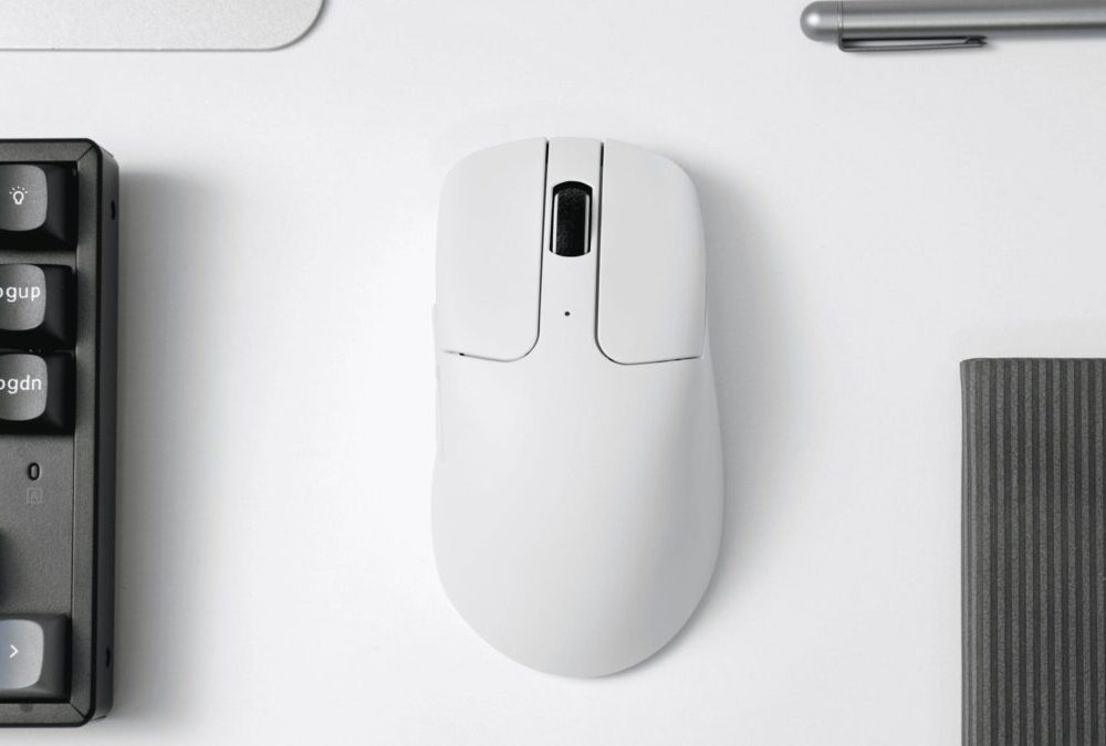 Alternative view of Keychron M2 8k (M2-A24) White Wireless Optical Mouse - 8K Polling Rate Ultra-lightweight