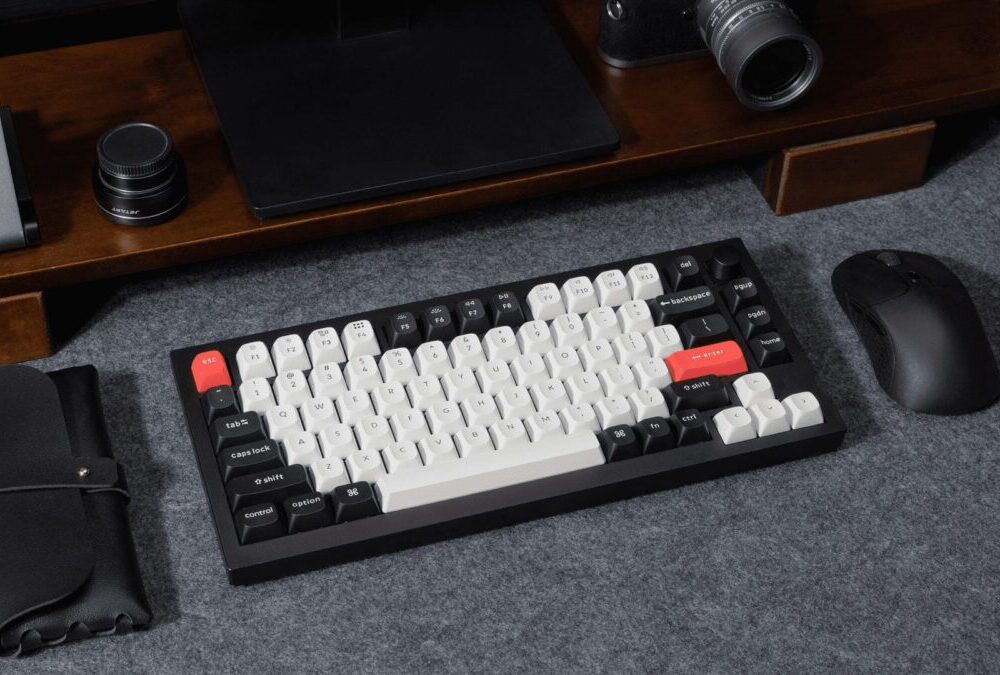 Alternative view of Keychron Q1 HE (Q1H-M1) QMK Wireless Custom Hall Effect Keyboard Purple Switch 75% US Layout