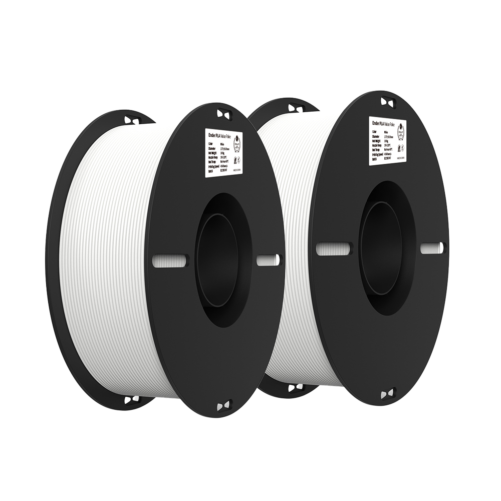 Creality EN-PLA Value Pack 2kg - White - White 1+1kg Ender 3D Printer Filament 3301010347