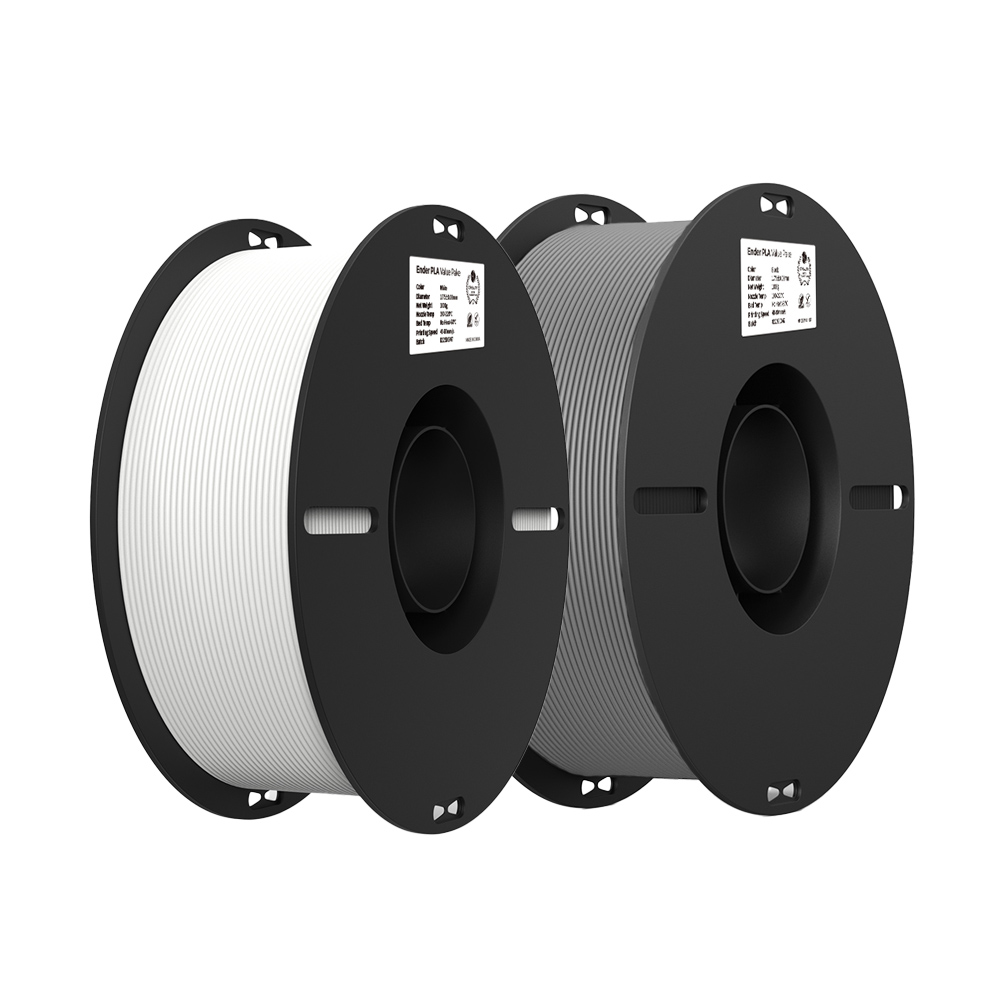 Creality EN-PLA Value Pack 2kg - White - Grey 1+1kg Ender 3D Printer Filament 3301010365