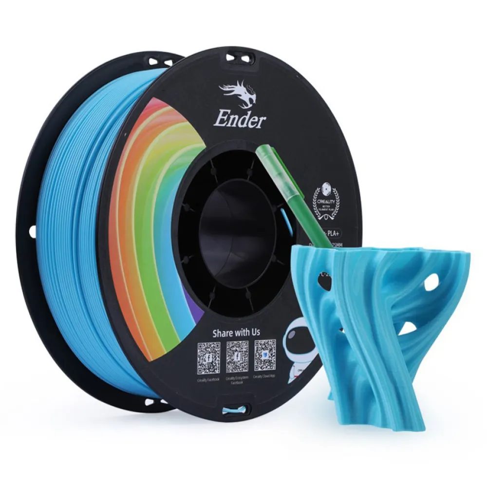 Alternative view of Creality EN-PLA+ Blue Ender 3D Printer Filament Strength 34MPA Bend 77MPa 1 kg Spool1.75