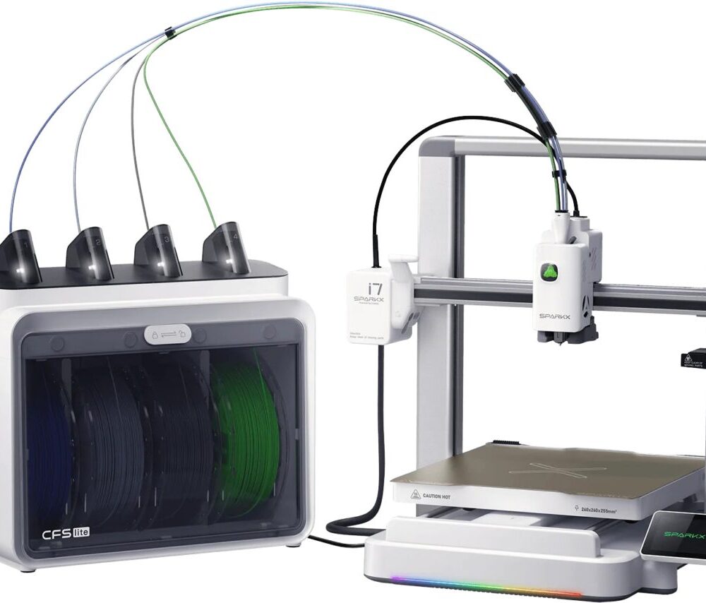Creality SparkX i7 Combo 3D Printer - 500mm/s fast - AI Smart Detection - 26x26x26 - No Assembly