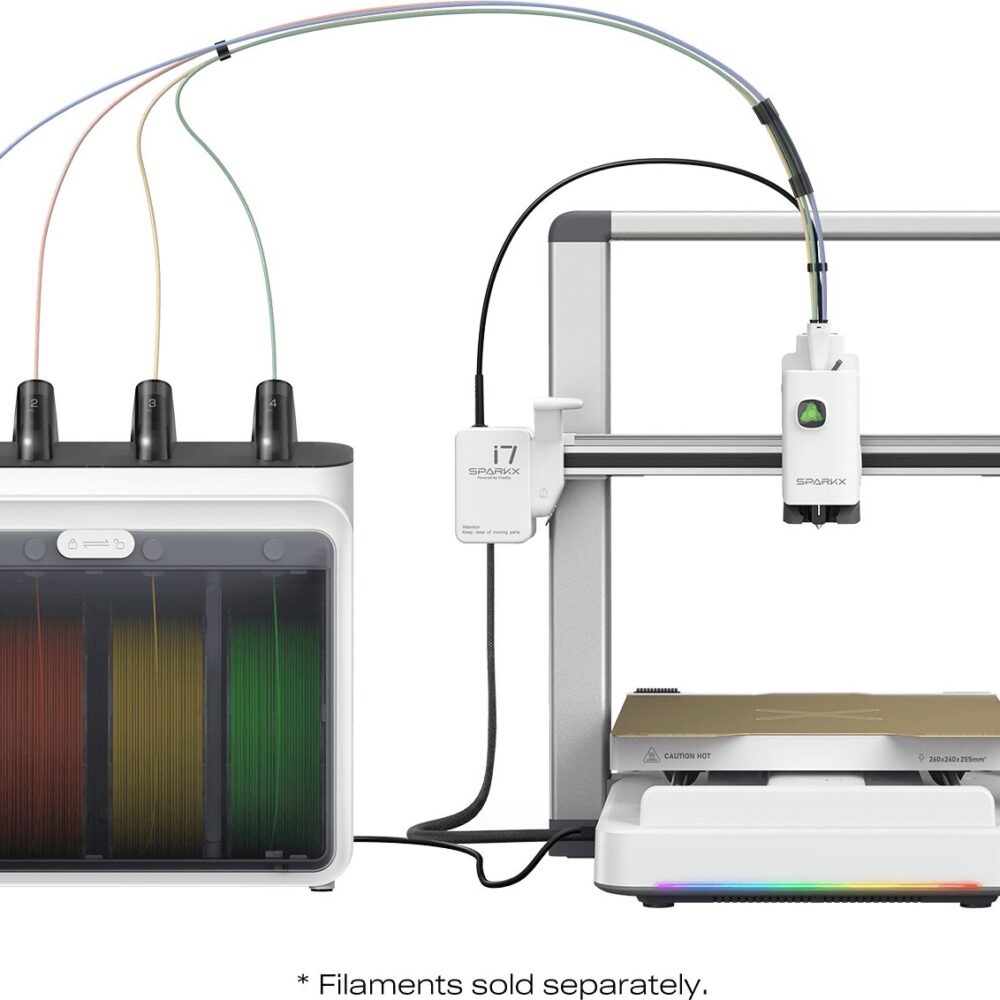 Alternative view of Creality SparkX i7 Combo 3D Printer - 500mm/s fast - AI Smart Detection - 26x26x26 - No Assembly