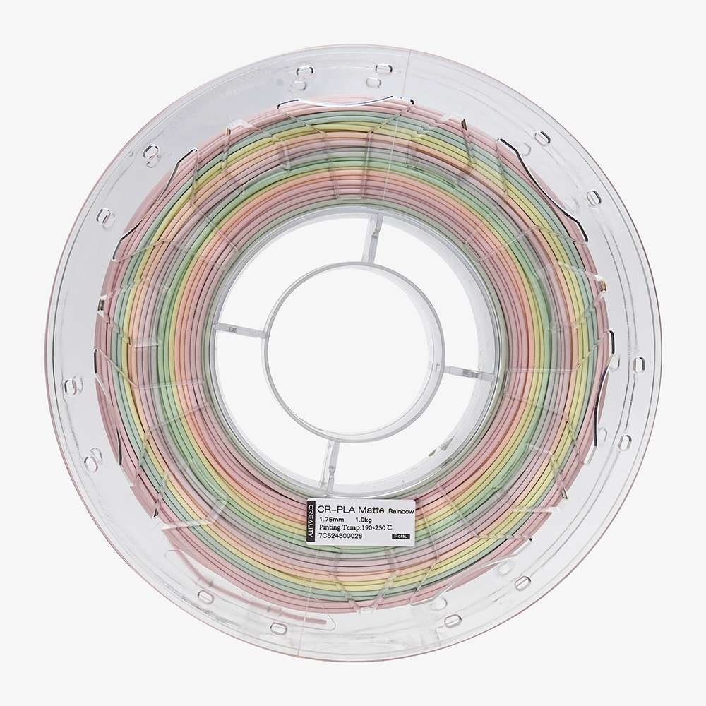 Alternative view of CREALITY CR-PLA Matte Rainbow, 3D Printer Filament 1 kg Spool,1.75 mm (3301010458)